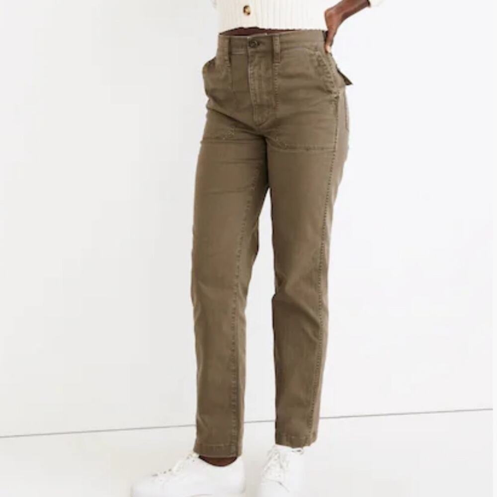 Madewell Brown Curvy Vintage Straight Workwear Pants